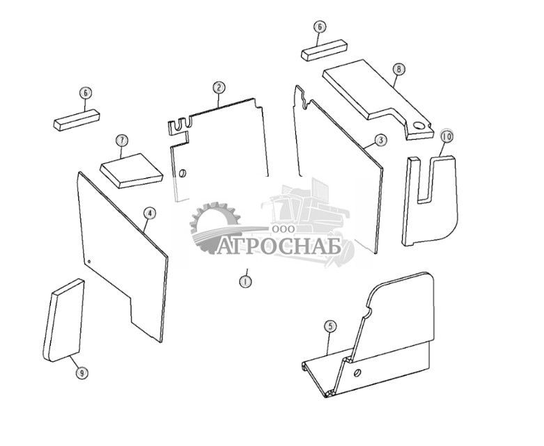 Шумоизоляционная пенаизолятор кабины - ST26373 215.jpg